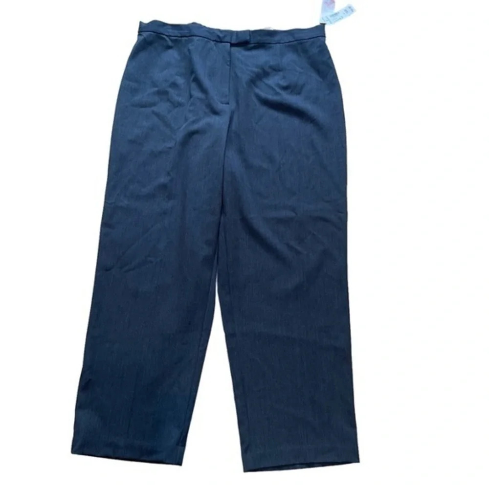 Dressbarn Woman Gray Trousers NWT 16W Short Plus Size Dress Pants Office 36X27 - Picture 5 of 9